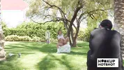 BTS - Petite Jesse Pony Gets Her Tits Out During A Photoshoot!