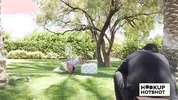 BTS - Petite Jesse Pony Gets Her Tits Out During A Photoshoot!