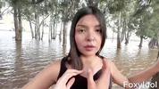 Beautiful Mexican woman gets fucked in the lake
