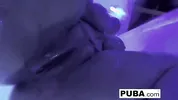 Sexy wrestler has some double toy action