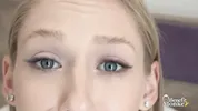 BENEFIT MONKEY: Tiffany Tatum eats my cock with her beautiful blue eyes