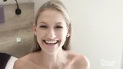 BENEFIT MONKEY: Tiffany Tatum eats my cock with her beautiful blue eyes