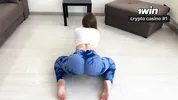 "Can You Help Me Change Positions?" - A Very Sexy Stepmom Did Exercises in Tight Leggings and barefoot