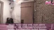 Horny German slut gets fucked hard in the basement by her neighbor