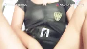 Police Woman is so horny that she goes with her fugitive to fuck, cumshots in her pussy.