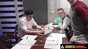 ACCIDENTAL GANGBANG - Naughty Girl Gets Gangbanged In A Library By Her Classmates SPANISH SUBTITLES