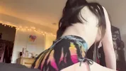 Teen Witch Humps Her Pillow Till She Cums In Her Booty Shorts