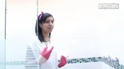Big Ass Latina in Pink Gloves Gets Fucked Doggy in the Shower She Just Cleaned