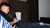 My friend discovers my big cock in a package. - SPACE PRODUCTIONS