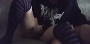 teen alt couple masturbating together