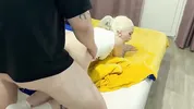 I fucked my best friend's wife's holes hard while he was in the store