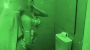 Risky Public Sex in Toilet During Party. Slave girl Licked Toilet Bowl