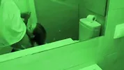 Risky Public Sex in Toilet During Party. Slave girl Licked Toilet Bowl