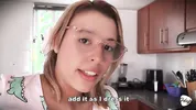 The maid fucks the vegetables. She cums in the kitchen.