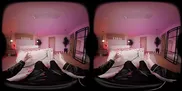 VR Bangers: Sexy Redhead Stepdaughter Sucks And Fucks Hard In Taboo FFM Threesome | VR Porn