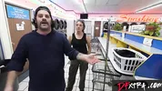 Ebony Goddess Destiny Mira's Steamy Laundromat Hookup wt MASSIVE Tool