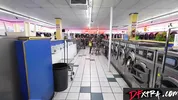 Ebony Goddess Destiny Mira's Steamy Laundromat Hookup wt MASSIVE Tool