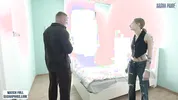 Estate agent fucks young wife hard during house viewing while her cuckold husband is at work!