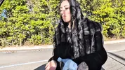 Car Breakdown! Lustful Student Repays Rescuer... (Blowjob and Wild Sex)