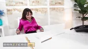 BRAZZERS - Smoking Hot Tattooed Babe Tiger Lilly Turns The Office Into Her Own Erotic Playground