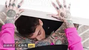 BRAZZERS - Smoking Hot Tattooed Babe Tiger Lilly Turns The Office Into Her Own Erotic Playground