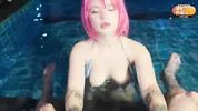 Re Zero Cosplay. Nymphomaniac emo Slut Sucks and Fucks a Big Cock.
