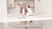 Creamed The Bank Bitch’s Pussy - Got A Better Mortgage Deal ! Fucked Her Tight Manager Pussy Rough