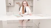 Creamed The Bank Bitch’s Pussy - Got A Better Mortgage Deal ! Fucked Her Tight Manager Pussy Rough