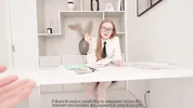 Creamed The Bank Bitch’s Pussy - Got A Better Mortgage Deal ! Fucked Her Tight Manager Pussy Rough