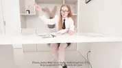 Creamed The Bank Bitch’s Pussy - Got A Better Mortgage Deal ! Fucked Her Tight Manager Pussy Rough