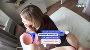 Stepsister's afraid of being late, so she will do anything...
