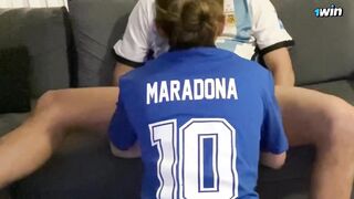 Boyfriend fucks little Argentina green eyed girlfriend