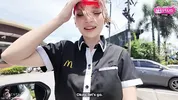 Cute McDonald’s Girl Messed Up the Order but Worked It Off All the Way