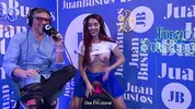 Jessica Sodi fulfills fantasy and cums with her big tits in the sex machine Juan Bustos podcast