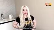 First yoga with the girl's mom, then she asks for a hard fuck with creampie. Filled the milf's pussy