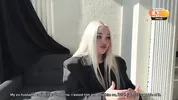 First yoga with the girl's mom, then she asks for a hard fuck with creampie. Filled the milf's pussy