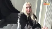 First yoga with the girl's mom, then she asks for a hard fuck with creampie. Filled the milf's pussy