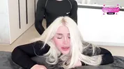 First yoga with the girl's mom, then she asks for a hard fuck with creampie. Filled the milf's pussy