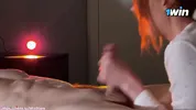 Real loving couple celebrates Valentine's Day.