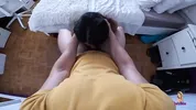 My stepbro joins me in my room to fuck after a long absence