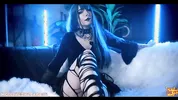 Femdom Goth Girl fucked you with her Feet and Amazon position - MollyRedWolf