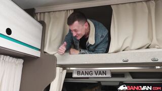BangVan - Topless BangVan RV Driver Jennifer Mendez Distracts Passing Cyclist Steve Q