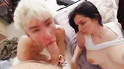 Stepdad's cum tastes better when it's dripping from stepsister's pussy.