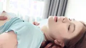 Cute Redhead teen 18 year wakes up in a stepdad’s bed!