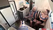 BangVan: Busty RV Driver Jennifer Mendez Caught Peeing by Real Muscled Lumberjack!