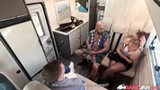 BangVan: Busty RV Driver Jennifer Mendez Caught Peeing by Real Muscled Lumberjack!