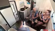 BangVan: Busty RV Driver Jennifer Mendez Caught Peeing by Real Muscled Lumberjack!
