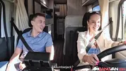 BangVan: Busty RV Driver Jennifer Mendez Caught Peeing by Real Muscled Lumberjack!