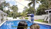 Parents left the stepsisters home alone and decided to tan naked, accidentally having lesbian sex
