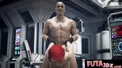FUTA 3DX - Hot Redhead Babe Fucked Hard in Space Ship